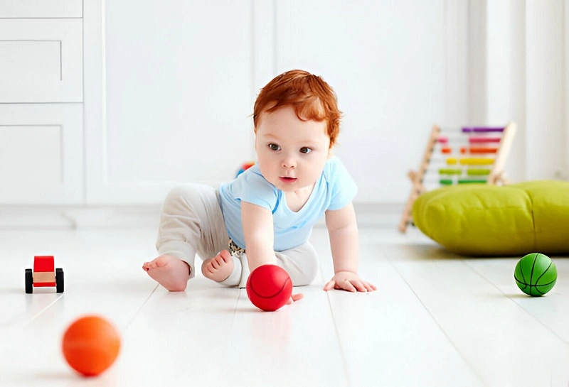 Baby Playing on the floor
